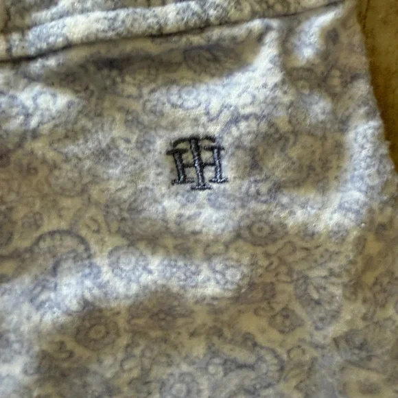 Tommy Hilfiger Womens Blue Paisley Cotton Pajama Pants Sleepwear Size S RX61S052 - Picture 5 of 9